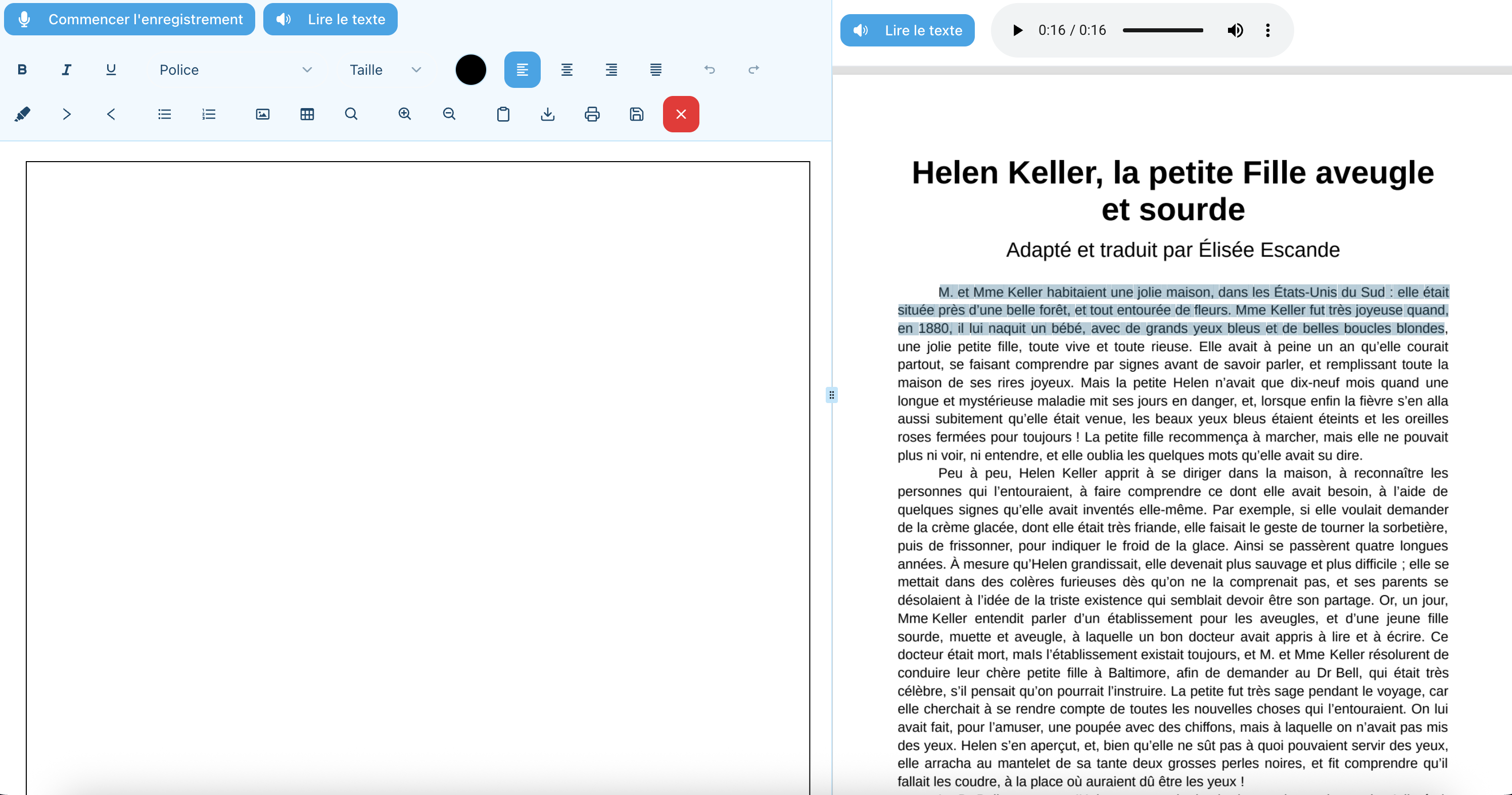 Outils d'accessibilité